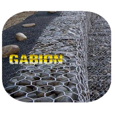 China Standaard1x1x2-Meterpvc bedekte Gabion-Zware Mand met een laag galvaniseerde Draad Hexagonale Draad Mesh Box Te koop