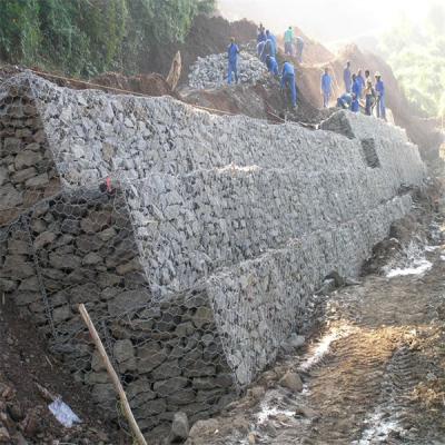 China Alambre Mesh Cages del hierro de las cestas del muro de contención de la piedra los 2m Gabion en venta