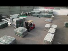 The defensive barrier is shipped in containers