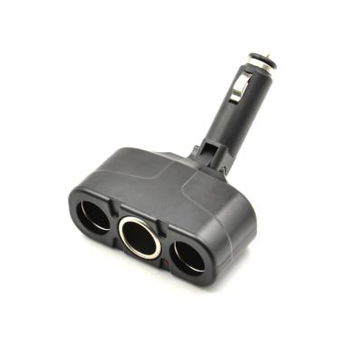 China ABS Triple Sockets Car Phone Charger Cigarette Adapter Car Charger 3 Way Socket Splitter for sale