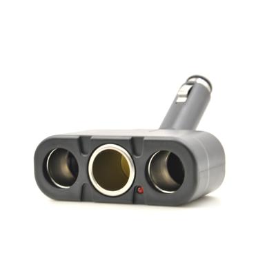 China ABS Plastic Car Splitter Power Adapter Cigarette Lighter 3 Way Splitter Sockets for sale