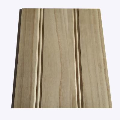 China Modern Paulownia Ceiling Wall Panel Siding Panels Solid Wood Grain Fiber Cement Wood Panel for sale