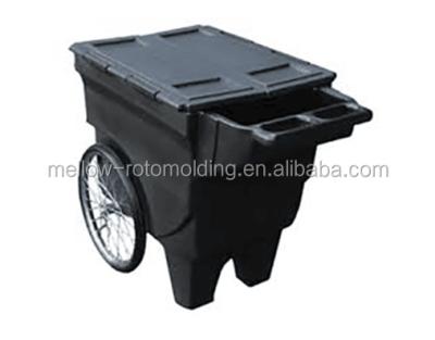 China Sustainable OEM Rolled Waste Bin , Waste Cart With UV Resistance for sale