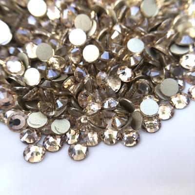 China New Design Flatback Diamond Shape Nail Art Glass Rhinestone Flatback Not Hot Fix for sale