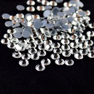 China Wholesale Bulk Flatback glass dmc rhinestone hot fix ss10 clear flat back rhinestones for sale