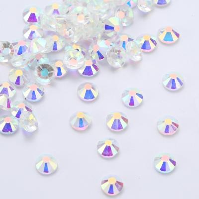 China Wholesale Flatback Clear Clear Glass Flat Back AB Crystal Rhinestones For Nail Art Decoration for sale