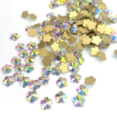 China Wholesale cheap nail art decoration 3d glass crystal flowers nail art for for decoration for sale