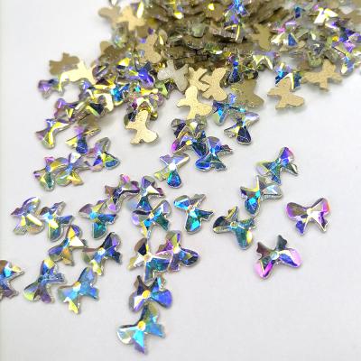 China Wholesale new design crystal glass butterfly nail art diy nail art for decorations for sale