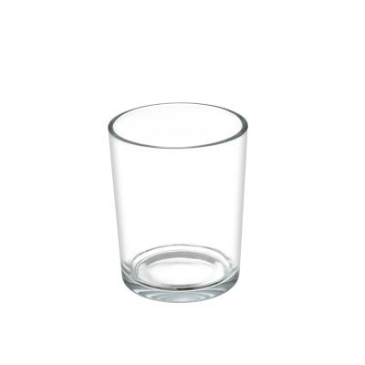 China Wholesale Cheap Clear Empty Small Home Decoration Candle Glass Jar For Home Decoration for sale