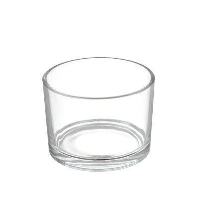 China Wholesale Home Decor Cheap Clear Empty Glass Jar Crystal Candles For Home Decoration for sale