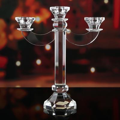 China Custom Glass Rod Home Bulk Glass Candle Holders 3 A.M. Decoration Candlestick Holder For Decorative for sale