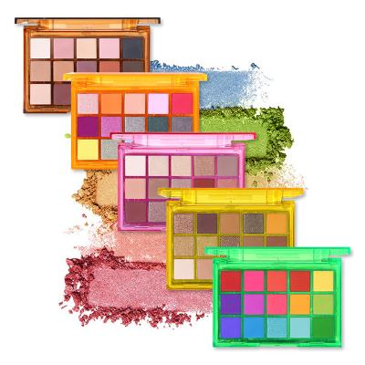 China Custom Eyeshadow Palette Merium Pervaiz Makeup Eyeshadow Dye Palette Private Label 15 Colors Waterproof Wholesale Eyeshadow Palette for sale