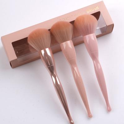 China Angular Blush Best Selling Private Single Fluffy Pink Brush Customized Makeup Brush Set Makeup Brush Set With Case for sale