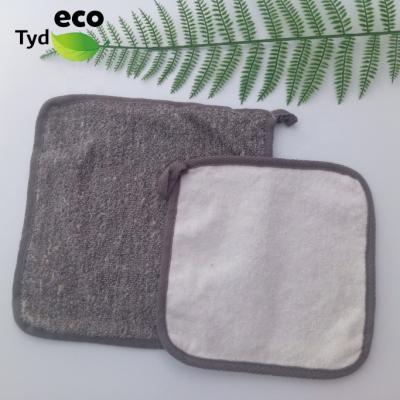 China All Natural Custom Body Washcloth Cotton Wash Cloth Double Sided Bamboo TOWEL for sale