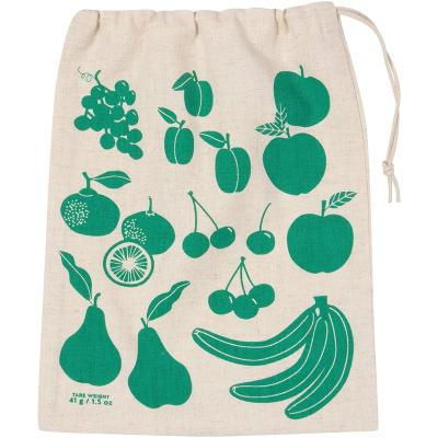 China Soft-Loop Reusable Cotton Vegetable Storage Bags Potato Keeper with Drawstring Closure Natural Muslin Bags for sale