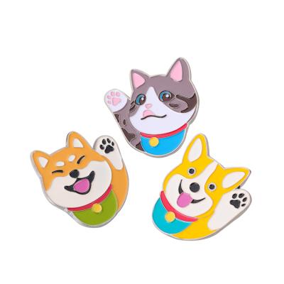 China Puppy World Holidays Pin Corgi Custom Pin Swimming Diving Pizza Donuts Pin Bag Lapel Pins Cartoon Dog Pin Badge For Kids Friends for sale