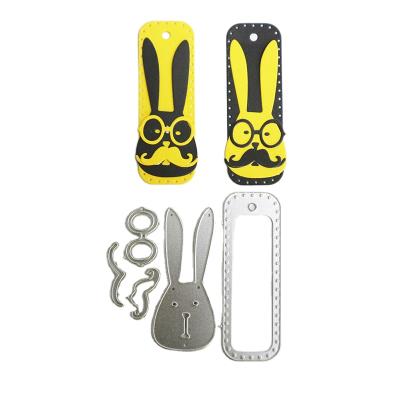 China Europe Craft Rabbit Tag Cutting Dies Easter Holiday Bunnys Metal Cuts Shapes With Embossed Dies Scrapbooking For DIY Album Paper Card Engraving for sale