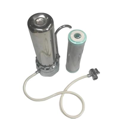 China Remove inpurities less than 0.1u Stainless Steel Countertop Single Stage Domectic Water Filter for sale