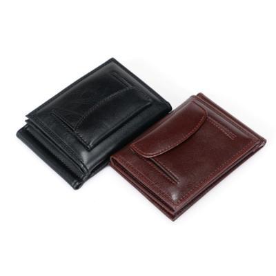 China Popular Large Capacity Fashion Multi-Card Position Coin Wallet For Men, Custom Waterproof Business Travel Small PU Money Clip Wallet for sale