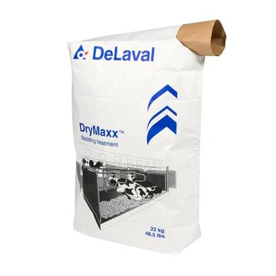 China 20kg 25kg 50kg disposable multiwall 3 ply kraft paper cement paper bag multiwall for sale