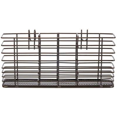 China Wholesale Custom Stainless Steel Factory Kitchen Knife and Fork Holder Chopsticks Rack Rack Dish Drain Black for sale