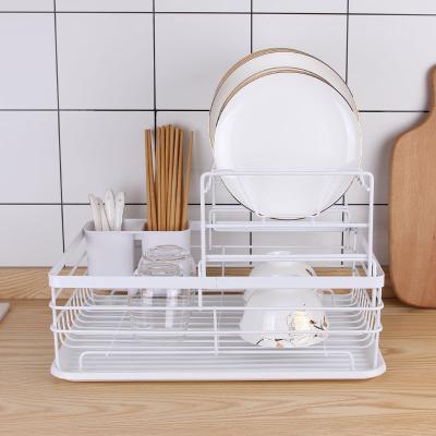 China Japanese Multifunctional Stainless Steel Iron Tableware Storage Bowl Kitchen Storage Rack Large Capacity Drain Bowl Rack and Dish Rack for sale