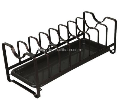 China Sale Kitchen Cookware Organizer Pot Shelf Shelf Cover Lid Viable Hot Pot Rack for sale