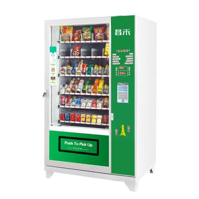 China 2020 Adjustable Temperature Beverage Vending Machine Snack Soda Beverage Food Vending Machine For Sale for sale