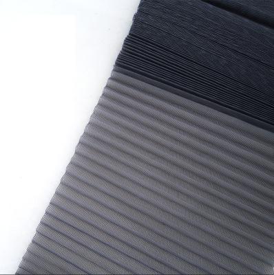 China Plissé Window Mesh Soundproof Polyester Pleated Insect Screen For Retractable Windows Doors for sale