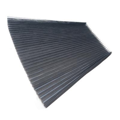 China Gray Color Fiberglass Pleated Window Insect Mesh Soundproof Pleated Fly Screen Mesh for sale