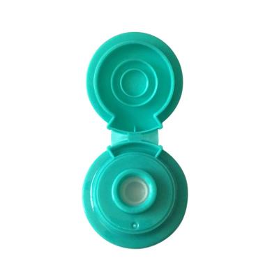 China Non Spill 38mm 38/400 Plastic Easy Open Flip Silicone Valve Top Cap Lid For Squeeze Sauce Dispensing Bottle for sale