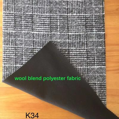 China Blackout K-34, reliable direct knitting manufactory wool feel fabric in warehouse  sale by lowest price for sale