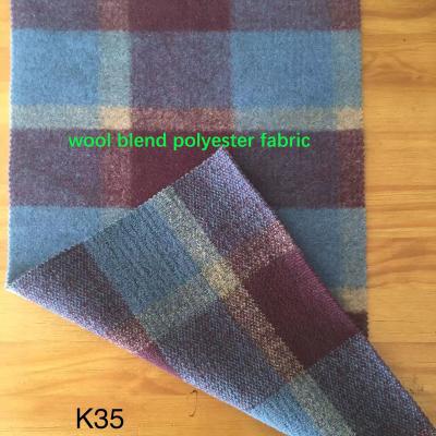 China Blackout K-35, Various polyester knitting fabric with very soft wool feel use for jacket , long coat by lowest price for sale