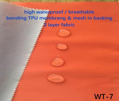 China Waterproof WT-7, Taslon high waterproof breathable fabric with high quality and competitive price for sale