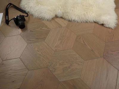 China Oak Hexagon Parquet Flooring Hexagon Pattern Flooring, 89002-B for sale