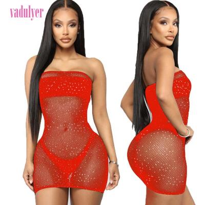 China Exotic Dancer Outfits Vadulyer Comfortable Rhinestone Dancewear Pole Exotic Stripper Outfits for sale