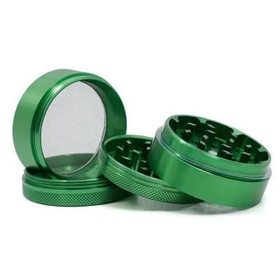 China Grinding Tobacco Spice commercial herb grinder 40mm 50mm 55mm 63mm 75mm 100mm 4 part Metal industrial spice Grinder Aluminum Herb Smoking Grinder for sale