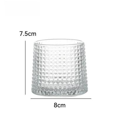 China Whiskey glasses wholesale drinking mug beer mug 200ml wine glass bottle gradient whiskey glass empty wine cup for sale