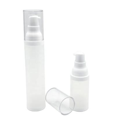 China Cosmetic 15ml 30ml 50ml 100ml clear refillable acrylic airless pump bottle with pump for cosmetic for sale