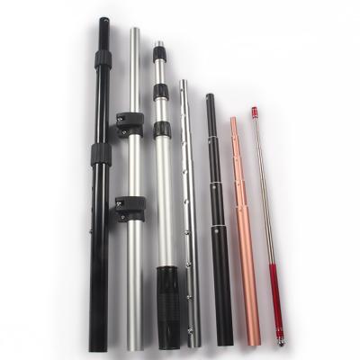 China Cleaning House Twist Lock Anodized Rod Telescope Tube Aluminum Telescopic Pole Harvy Cleaning Support for sale