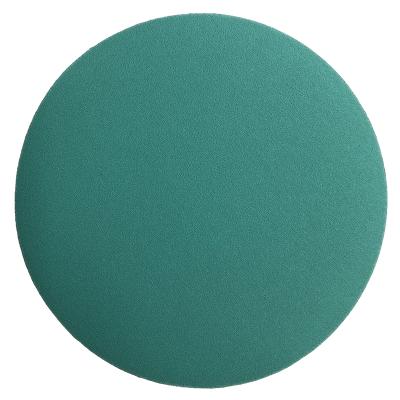 China 5 Inch 125mm Green Round Alumina Sandpaper Sandpaper Polishing Disc for sale