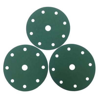 China Car Sandpaper Green Disc Sandpaper High Quality Waterproof Sandpaper Abrasive Sandpaper For Polishing Paint for sale