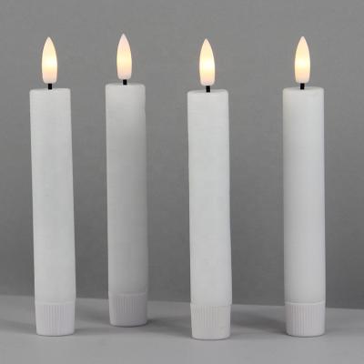 China Home Decoration Trendy White Electric Wax LED Candles For Home Decor for sale