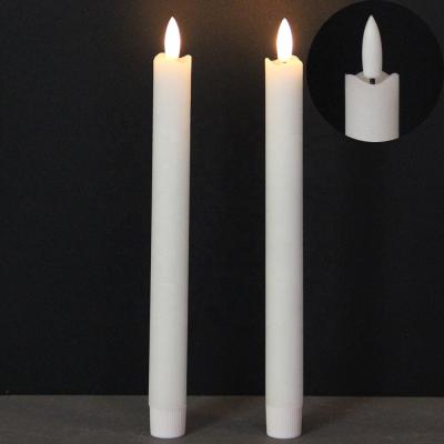 China Real Wax Edge Flameless Wave Flameless Home Decor Candle Battery Operated Led Flameless Candles New for sale