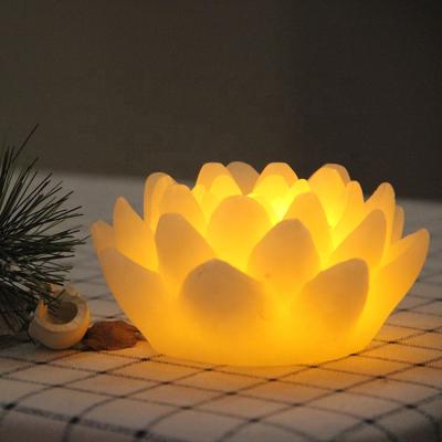 China FLAMELESS TYPE BATTERY OPERATED CANDLE, WARM WHITE LED, LOTUS FLAMELESS LED COLOR CHANGING LED for sale