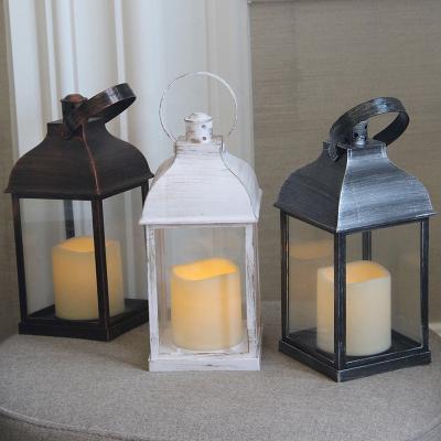 China High Quality Plastic White Morocco Battery Operated Lantern Candle Holder Favors Home Decoration Home Decor for sale