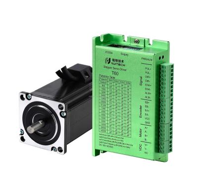 China T60+60A3EC 2 Phase Closed Loop 24-50V DC Driver Easy Servo 3NM Stepper Servo NEMA 23 Stepper Motor With Controller CNC Kit T60+60A3EC for sale