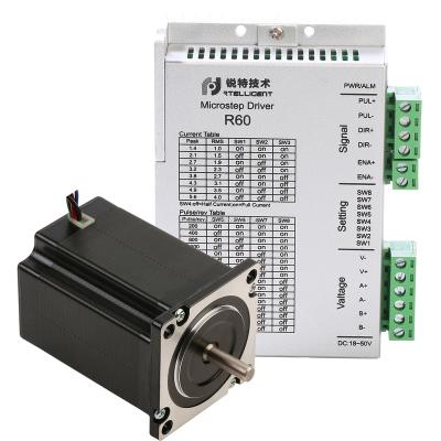 China Nema23 1.3N.M 2.8A Open Loop 2 Phase Hybrid Stepper Motor Cnc Kit 57mm R60+57A1 for sale