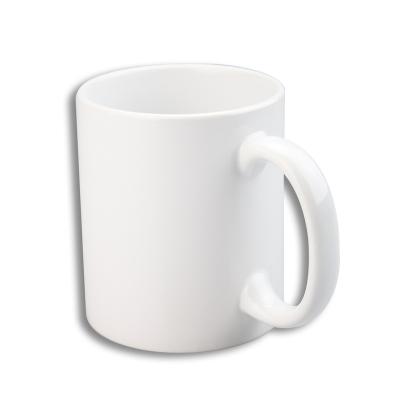 China Viable 11oz Sublimation Mugs White Ceramic Sublimation Blanks Mugs For Sale Sublimation Mug Supplier for sale