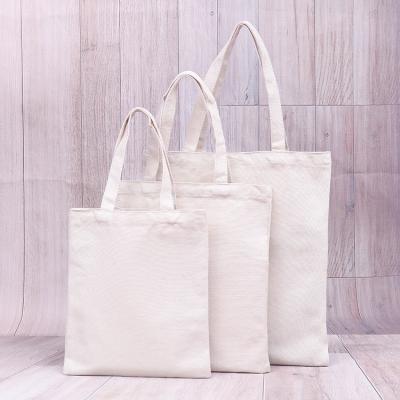 China 8oz 10oz 12oz 20oz Polyester Sublimation Tote Bag Supplier Blank 100% Cotton Manipulated Canvas Tote Bag Sublimation For Promotion for sale